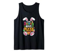 Some Bunny Needs Pizza Easter Bunny Colorful Chocolate Eggs Tank Top