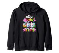 Some Bunny To Be A Big Sister Easter Pregnancy Announcement Zip Hoodie