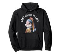 SOME BUNNY TO LOVE Rabbit Headscarf Punny Easter Pet Pullover Hoodie