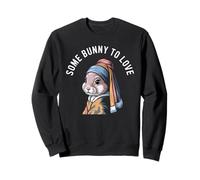 SOME BUNNY TO LOVE Rabbit Headscarf Punny Easter Pet Sweatshirt