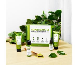 Some By Me SUPER MATCHA PORE CARE STARTER KIT, Korean Cosmetics, sample free