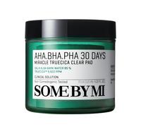 AHA BHA PHA 30 Days Miracle Truecica Clear Pad - 70 Pads, 4.22Oz, 125ml - Mild Exfoliating Low pH Toner Pad for