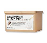 SOME BY MI Galactomyces Glutathione Daily Mask - 30 Sheets, 11.8Oz - Vitamin C Vegan Face Sheet Mask for Skin Brightening Routine - Skin Moisturizing and Glowing Care for Glass Skin - Korean SkinCare