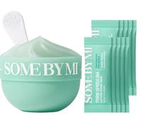 SOME BY MI PDRN Spirulina Soothing Sherbet Mask - 10 Sticks - Korean Vegan Wash-Off Face Mask that Cools by 10.9°C in 10 Minutes - Revitalizes Skin with Spirulina, Seaweed & PHA - Korean Skin Care