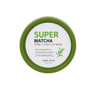 SOME BY MI Super Matcha Pore Clean Clay Mask - 3.52Oz, 100g - Made from Match Water for Sensitive Skin - Exfoliating and Moisturizing Effect with Sebum and Pore Care - Facial Skin Care
