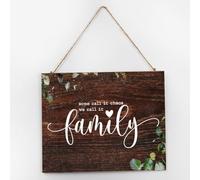 Some Call It Chaos We Call It Family Established Wood Sign Gallery Wall Decor Vintage Scripture Artwork Signs Motivational Wood Sign Plaque for Bathroom Kitchen Outdoor 10x12 Inch