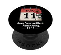 Some Dates Are Worth Remembering 11 11 Veterans Day PopSockets Adhesive PopGrip