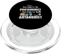 Some Day I'm The Protagonist And Antagonist English Teacher PopSockets PopGrip for MagSafe