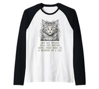 Some Day Things Will Get Better Funny Sarcastic Cat Graphic Raglan Baseball Tee