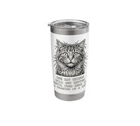 Some Day Things Will Get Better Funny Sarcastic Cat Graphic Stainless Steel Insulated Tumbler