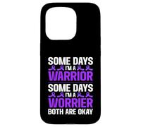 Some Days A Warrior Some Days A Worrier Neuropathy Case for iPhone 15 Pro
