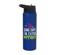 Some Days I'm Extra Witchy Halloween Stainless Steel Insulated Water Bottle
