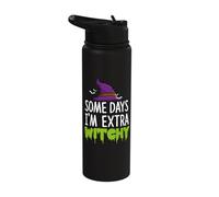 Some Days I'm Extra Witchy Halloween Stainless Steel Insulated Water Bottle