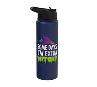 Some Days I'm Extra Witchy Halloween Stainless Steel Insulated Water Bottle