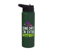 Some Days I'm Extra Witchy Halloween Stainless Steel Insulated Water Bottle