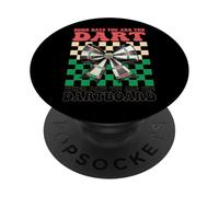 Some Days You Are The Dart Darts Dartboard Girl Coquette Bow PopSockets Adhesive PopGrip