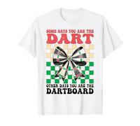 Some Days You are The Dart Darts Dartboard Girl Coquette Bow T-Shirt