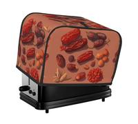Some Dried Dates Toaster Cover 2 Slice, Waterproof Bread Machine Covers with Pockets Universal Size Kitchen Small Appliance Cover with Handle, Dust and Fingerprint Protection