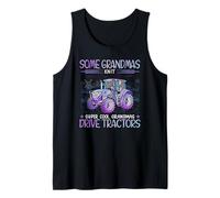 Some grandmas knit cool grandmas drive tractors Tank Top