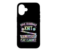 Some Grandmas Knit Real Grandmas Play Clarinet Case for iPhone 16