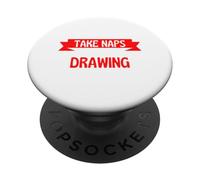 Some Grandmas Take Naps Real Grandmas start Drawing PopSockets Adhesive PopGrip