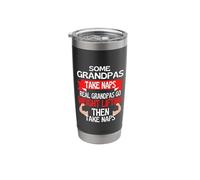 Some Grandpas Take Naps Real Grandpas Go Weight Lifting Stainless Steel Insulated Tumbler