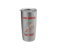 Some Grandpas Take Naps Supper Cool Grandpas Ride Dirt Bikes Stainless Steel Insulated Tumbler