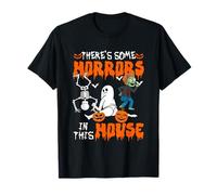Some Ho's in Halloween House Funny Skeleton Zombies Boo T-Shirt