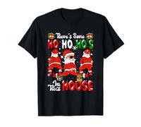 Some Ho's in Xmas House Funny Joke Group Santa Dancing T-Shirt