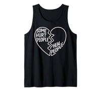 Some Hurt People Heal People Helpers Heart 80s Retro Tank Top