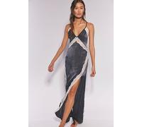 Some Kind Of Love Maxi Slip by Intimately at Free People in Black Combo, Size: XS - female