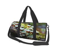 Some Lichen Travel Duffel Bag Sports Gym Bag, Lightweight Overnight Weekender Bag With Shoes Compartment Yoga Gym Sports Bag For Men Women