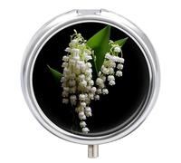 Some Lilies of The Valley Pill Case Pill Box with 3 Compartments