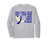 Some Never Meet Their Hero I GAVE Birth to Mine Meme Long Sleeve T-Shirt