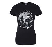Some Of Us Bloom In The Gloom Ladies Black T-Shirt