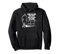 Some Old Men Take Naps Real Old Men Lift Iron Pullover Hoodie