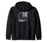 Some Old Men Take Naps Real Old Men Lift Iron Zip Hoodie