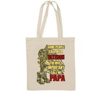 Some People Call Me A Veteran Most Important Call Me Papa Natural Cotton Tote Bag White