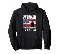 Some People Call Me Veteran The Most Important Grandpa Pullover Hoodie