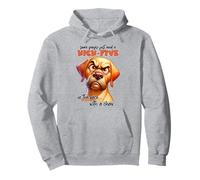 Some People Just Need a High Five In The Face Funny Dog Pullover Hoodie