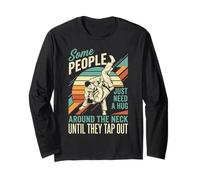Some People just Need a Hug BJJ Brazilian Jiu Jitsu Vintage Long Sleeve T-Shirt