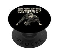 Some People Just Need A Hug Until They Tap Out Jiu Jitsu PopSockets Adhesive PopGrip
