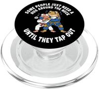 Some People Just Need A Hug Until They Tap Out Jiu Jitsu PopSockets PopGrip for MagSafe