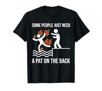 Some People Just Need A Pat On The Back Funny Stickman T-Shirt