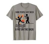 Some People Just Need A Pat On The Back Funny Stickman T-Shirt