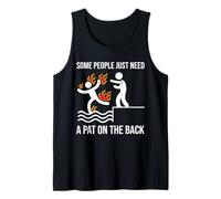 Some People Just Need A Pat On The Back Funny Stickman Tank Top