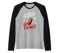 Some People Need Therapy I Just Need to Hit Things Kickboxer Raglan Baseball Tee