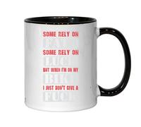 Some Rely On Fate Some Rely On Luck But Whin I'm On My Bike Ceramic Tea Coffee Mug Black