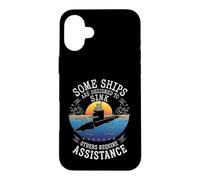 Some Ships Designed To Sink Submarine Graphic Case for iPhone 16 Plus