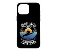 Some Ships Designed To Sink Submarine Graphic Case for iPhone 16 Pro Max